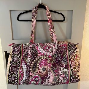 Vera Bradley Very Berry Paisley Large Duffle Bag
